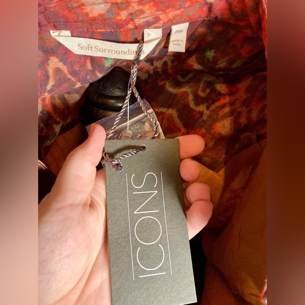 Soft Surroundings Icons Duster Jacket Size Petite XL NWT​​​​ - Picture 8 of 8